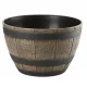  Blumentopf Galicja, 50 cm x 50 x 32 cm, Durchmesser 50 cm, Kunststoff in Braun- und Beigetönen
