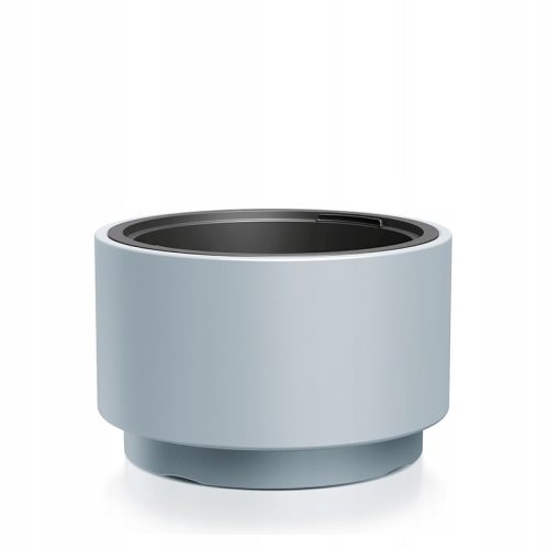  Prosperplast-Blumentopf, 46,8 cm x 46,8 x 29,5 cm, Durchmesser 46,8 cm, Kunststoff in Grau- und Silbertönen