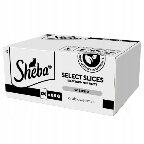  SHEBA Geflügelgeschmack Nassfutter für Katzen in Saucenbeuteln 120x85 g