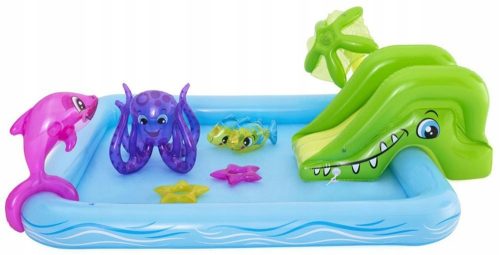 BESTWAY Aufblasbarer Spielplatz mit Aquarium-Pool