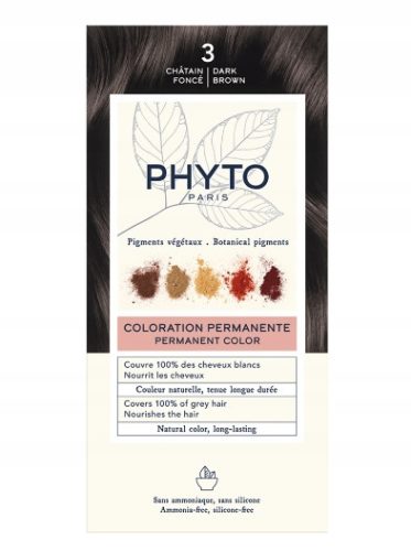 PHYTO Color Haarfarbe Dunkelkastanie - Ammoniakfrei, Für Strahlende Reflexe