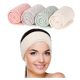  Verstellbares, breites Haarband für die Spa-Dusche, 4er-Set