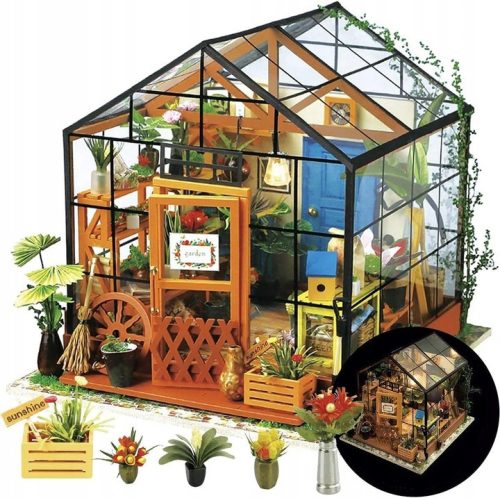  DIY hölzernes Puppenhaus 3D-Puzzle