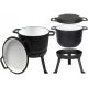  Rossner Emaillierter Standkessel 10 l mit Grilldeckel