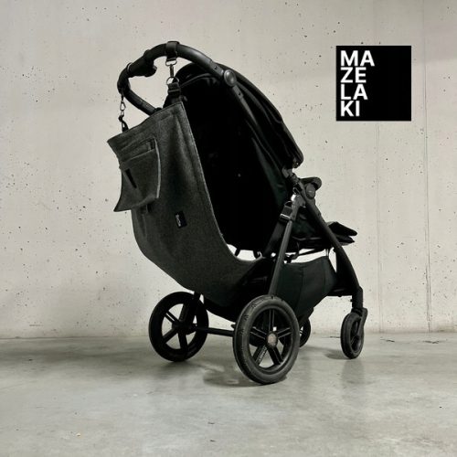  MAZELAKI HÄNGEMATTE FÜR MERINO KINDERWAGEN, SCHWARZ