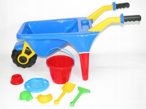 RIESIGE POLNISCHE SCHUBKARRE Schubkarren für Kinder + KOSTENLOSE GESCHENKE + Marioinex 900819-Set