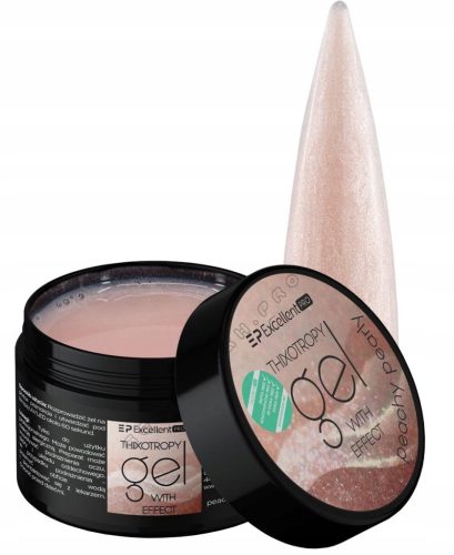  Ausgezeichnetes PRO Thixo Gel Aufbaugel mit Effekt 50g Pfirsich-Perlmutt