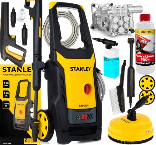 Stanley Hochdruckreiniger 110 bar 1400 W + 365pro.pl Hochdruckreiniger 1 bar 1 W