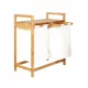  Bambus-Wäschekorb 73x64x33 cm Weiß