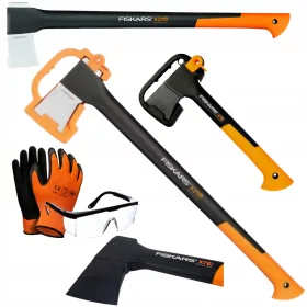  Fiskars Axt 71 cm 1,58 kg + Fiskars Axt 35 cm 650 kg