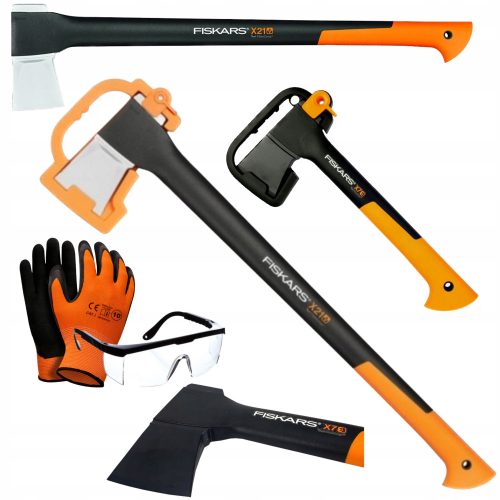  Fiskars Axt 71 cm 1,58 kg + Fiskars Axt 35 cm 650 kg