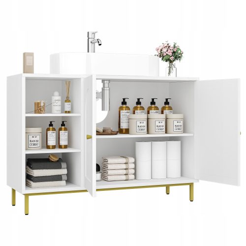 Schrank unter der Spüle, Einbauschrank, Unterschrank, weiß BC09803G