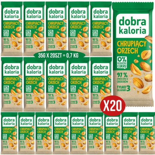 Knuspriger Nussriegel von DOBRA KALORIA – 700g Packung (20x35g)