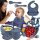  SILIKON-GESCHIRR-SET FÜR KINDER UND BABYS 9 ELEMENTE