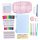  Großes kreatives Briefpapier-Set in Pastellfarben als Geschenk