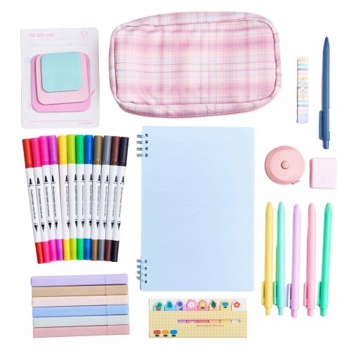  Großes kreatives Briefpapier-Set in Pastellfarben als Geschenk
