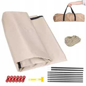 Markise 300 x 300 cm aus Metall