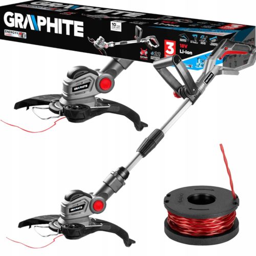  Akku-Trimmer aus Graphit, 18 V, Schnurlänge 280 mm