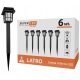  SuperLED Solarlampe, schwarz, 33 cm, 6 Stk.