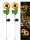  Solarblumen Solarlampe, 66 cm, 2 Stk.