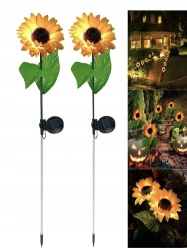  Solarblumen Solarlampe, 66 cm, 2 Stk.