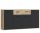  Kommode Furniture Design JAKKI241M7 163 x 35 x 88 cm schwarz, Artisan-Eiche