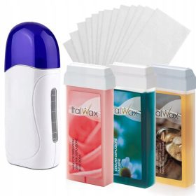    Haarentfernungsset: 3x ITALWAX DEPILATIONSWACHS AUF DER ROLLE + Heizband