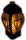  Kerzenlaterne Glamour Heart Openwork schwarz 29 cm