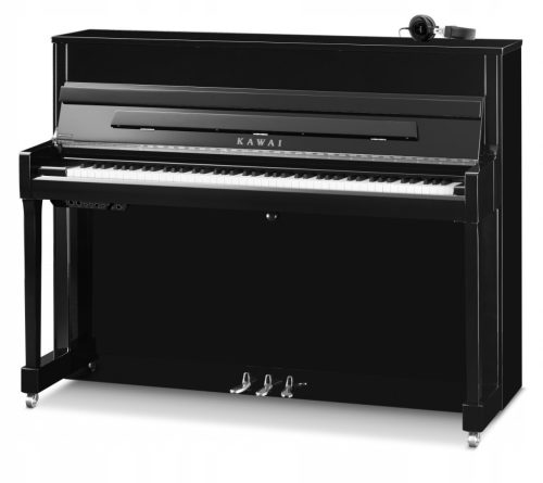  Kawai K 200 Piano, glänzendes Schwarz + Chrom + ATX4-System