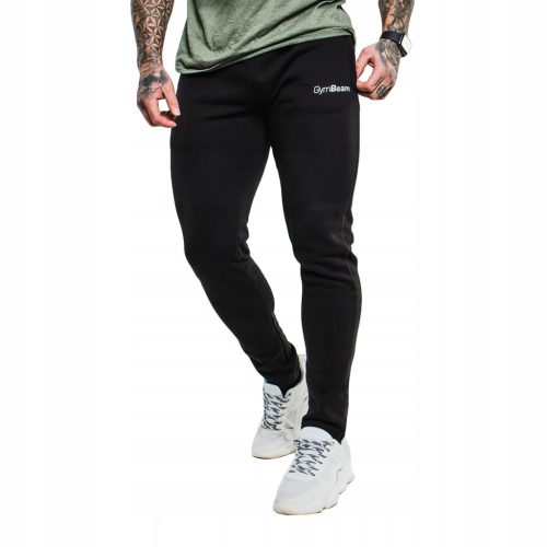  FUNKTIONELLE SPORTANZÜGE SLIMFIT TRAININGSHOSEN - GymBeam L schwarz