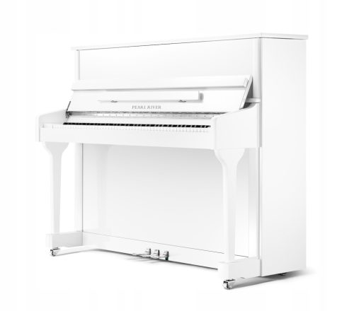  Pearl River Progress 118 EU Akustikklavier weiß glänzend + chrom