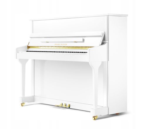  Pearl River Progress 118 EU Akustikklavier, weiß glänzend