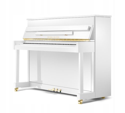  Pearl River Prince 110 EU Akustikklavier, weiß glänzend