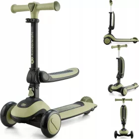  KINDERKRAFT 2in1 HALLEY Rollerfahrrad LED Weiß