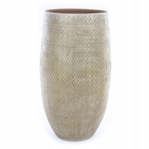 Edelman Blumentopf 39 cm x 39 x 72 cm cremefarbene Keramik