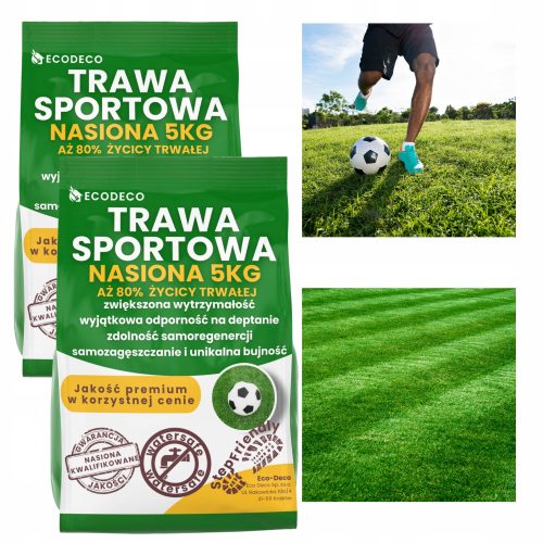  Dekogras, Grasmischung, Garten, Renovierung, Sport Eco Deco 200 m² 5 kg
