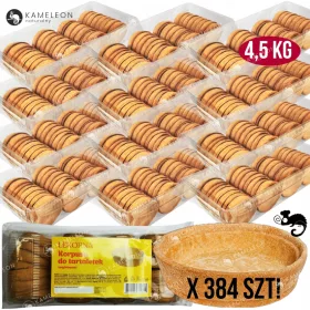   LEKORNA Gehäuseteile für Tartelettes - 12 Packungen à 32 Stück, Salzig, 4,5 KG