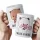  Set aus Keramikbechern 330 ml Bubu und Dudu als Geschenk für Paare