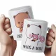  Set aus Keramikbechern 330 ml Bubu und Dudu als Geschenk für Paare