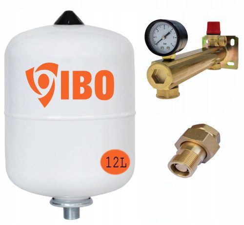 12L AUSDEHNUNGSGEFÄSS-SET, DHW-GRUPPE 6bar, MESSING