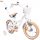  Sun Baby Flower Fahrrad 14" Beige, Weiß