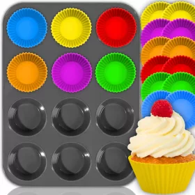 Avocado-Muffinform, 35 cm, Durchmesser 6,6 cm