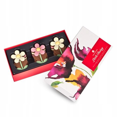 Little Daisy - Schokoladenblumenfiguren im bunten Geschenkkarton, 9 Stück