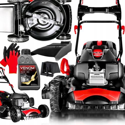  Venom Benzin-Rasenmäher mit 202 cm³ Fassungsvermögen Korb 62 l, Schnittbreite 56 cm