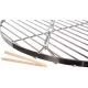  GITTER ÜBER DEM KAMIN FÜR GRILL FIRE 60 CM GARTEN CHROM EDELSTAHL FÜR DREIFUSS