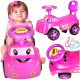  KINDER-PUSH RIVER MIT SOUND AUTO MIT HUPE ROSA + Classic EcoKidWood Aufkleber 1 Stk.