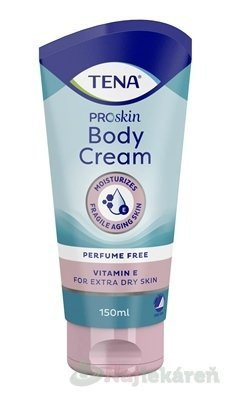 TENA ProSkin Körpercreme mit Vitamin E - Tiefenwirksame Feuchtigkeitspflege