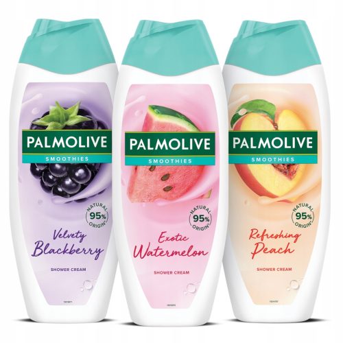  Palmolive Smoothies Velvet Brombeere mit feuchtigkeitsspendender Milch, cremiges Duschgel 500 ml