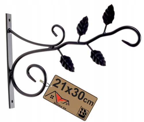  SCHWARZER DEKORATIVER BLUMENBETTGRIFF, GESCHMIEDETER BLUMENTOPHÄNGER, STAHLBLÄTTER