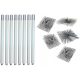 Schornsteinreinigungsset von unten 11,2 m (1,4) 5 quadratische Bürsten 120–200